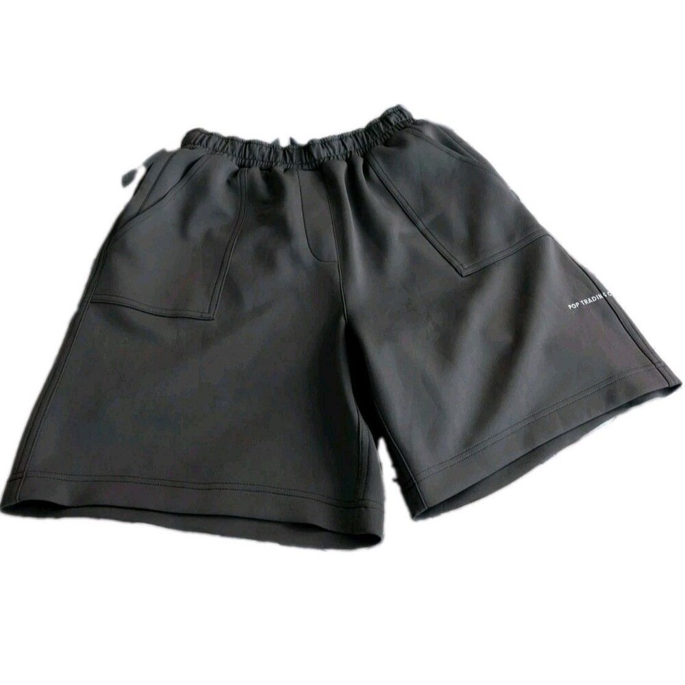 Pop Trading Company Men's Sport Shorts in Anthracite Skateboard